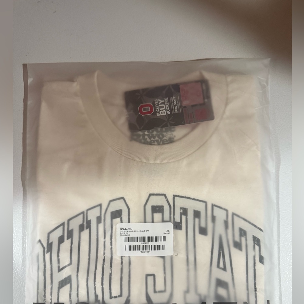 Ohio State Buckeyes Cream/White T-Shirt - Picture 2 of 3